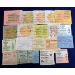 Football tickets, selection of 20 match tickets, 1960's / 70's inc. Tottenham v Chelsea LC semi