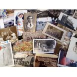 Postcards, Military, a collection of approx. 55 WW1 related cards, RP's & printed, inc. Red Cross,