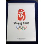 Olympic Games, Beijing, 2008, a collection of six original posters, all different designs, 50cm x