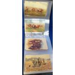 Postcards, Animals, a modern album containing approx. 70 cards depicting horses, all illustrated.