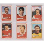 Trade cards, A&BC Gum, Footballers (Yellow, 1-54) (set, 54 cards) (a few fair, checklist creased,