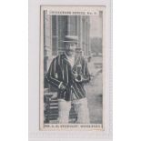 Cigarette card, Rutter & Co, Cricketers Series, type card, no 9, Mr A.E. Stoddart, Middlesex (gd) (