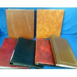 Postcard accessories, a collection of 6 used modern postcard albums, all with pages, some with