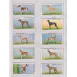 Cigarette cards, Churchman's, Racing Greyhounds (set, 50 cards) (vg)