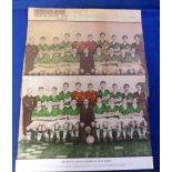 Football autographs, Plymouth Argyle, 1960/1, colour squad picture mounted on card bearing 11 ink