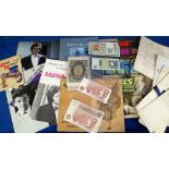 Ephemera, to include, bank notes (4 x Fford 10/- notes, 2 x Page £1 notes, 3 x Somerset £1 notes,