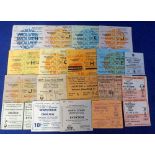 Football tickets, a similar selection of 20 match tickets, 1960's / 70's inc. Crystal Palace v