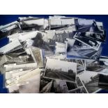 Postcards/photos, Rail, a collection of approx. 400 photos and a few postcards in box containing