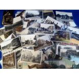Postcards, a collection of 80 cards of Surrey, mainly street scenes, villages and views, with RP's
