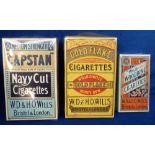 Advertising, Tobacco, 3 original vintage Point Of Sale counter display cigarette packs, Gold