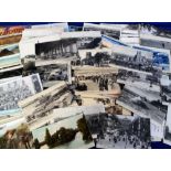 Postcards, a large shoebox containing approx. 550+ Foreign postcards, RP's & printed, inc. a few