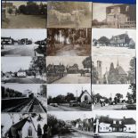 Postcards, Surrey, a selection of approx. 43 UK topographical cards of Tongham, Seale and Runfold