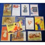 Postcards, a selection of approx. 12 food & drink advertising cards inc. Prana Sparklets, Scots