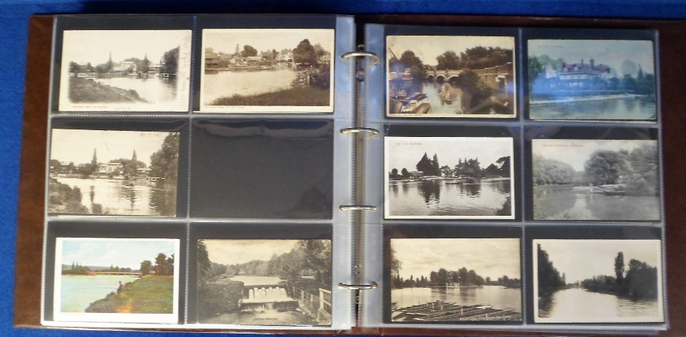Postcards, a modern album of approx. 300 Thames view cards from London to Eton & Windsor with RP's - Image 3 of 4