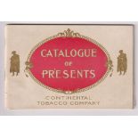 Tobacco advertising, USA, Continental Tobacco Co, St Louis, Missouri, 60 page catalogue of gifts