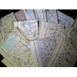Ordnance Survey Maps, 30 maps dating from the 1950s and 60s stamped 'Official Use Only' (gd) (30)