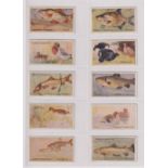 Cigarette cards, Ruddell's, Rod & Gun (set, 25 cards) (fair/gd)