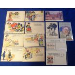 Postcards, Advertising, a collection of 13 USA Tobacco advertising postcards, Happy Thought