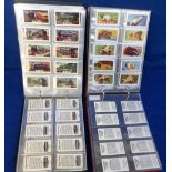 Trade cards, two albums containing sets & part sets, various manufacturers, initials G-P, inc.