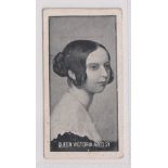 Cigarette card, S.D.V. Tobacco Co, British Royal Family, type card, Queen Victoria Aged 21 (gen
