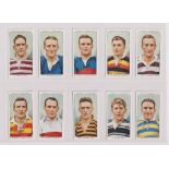 Cigarette cards, Ogden's, two sets, Football Club Captains (50 cards, vg) & Football Caricatures (50
