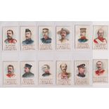 Cigarette cards, Hill's, Boer War Generals (set, 12 cards) (4 gd/vg, rest fair)