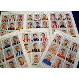 Trade issue, Weekly Record, Famous English Footballers 1913-14, set of six large colour paper