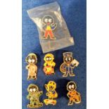 Advertising, Golly Badges, 7 Golly badges comprising Postman, Lifeboatman, Chelsea Pensioner,