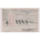 Postcard, Polar Exploration, commemorative postcard for British National Antarctic Expedition