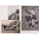 Football photographs/autographs, Birmingham City tour of Sweden 1946, a 7 x 5 press photo of