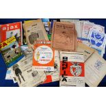Football programmes and annuals, sub standard selection, 1920s onwards, gen League and Cup, Non-