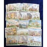 Trade cards, France, Chocolat Lombart, Famous Sea Battles up to 1876, 45 different cards (gd)