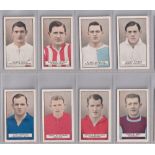 Cigarette cards, Gallaher, Famous Footballers (brown back) (set, 50 cards) (mostly vg)