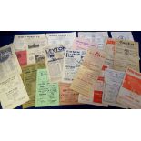 Football programmes, non-league selection 1949/50 - 1959/60, various clubs to include Bath C v