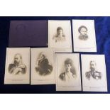 Cigarette cards, Player's, The Royal Family, 'P' size (set of 6 cards in special issue folder) (gd/