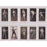 Cigarette cards, Ogden's, Pugilists in Action (set, 50 cards) (gd)