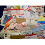 Football tickets, 190+ assorted football tickets, mostly modern inc. Luton v Man Utd 82/3, Tottenham