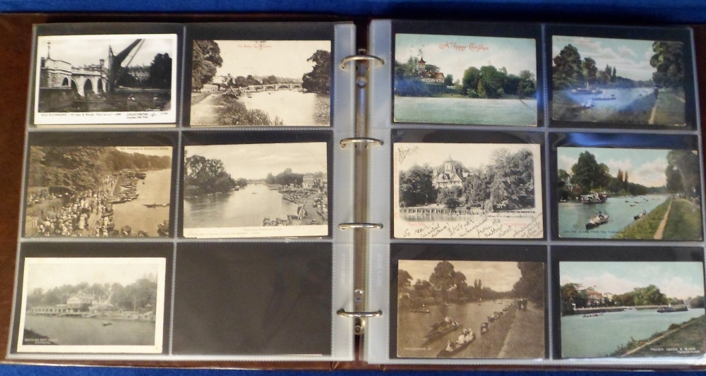 Postcards, a modern album of approx. 300 Thames view cards from London to Eton & Windsor with RP's - Image 2 of 4