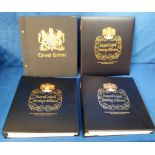Stamps & Albums, 3 Royal Mail albums in slipcases with hingeless pages 1953-1999 with stamps to