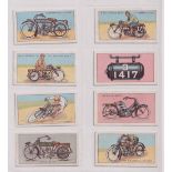 Cigarette cards, Gold's, Motor Cycle Series (Blue back) (18/20, missing nos 4 & 9) (1 fair (no