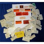 Ephemera, 70+ Chemists Labels, all different 1852 to 1940 including poison labels (gd) (70+)