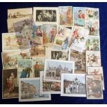 Trade cards, Netherlands, 33 cards, Van Houten, (28 cards), inc. one diecut card, Barron