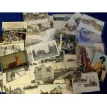 Postcards, Foreign, a mixed collection of approx. 75 cards inc. chromos of Paris Exhibition 1900,
