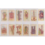 Trade cards, Barratt's, Prominent London Buildings (set, 12 cards) (fair/gd) (12)