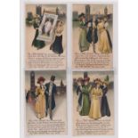 Postcards, Suffragette, a set of 6 Suffragette/comic/political cards in the Birn Bros series E23 '