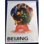 Olympics Games, Beijing, 2008, a collection of 6 different Official promotional posters, each 50cm x