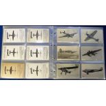 Postcards, Aviation, Valentine Recognition cards, British and German planes, (gd/vg) (approx. 75)