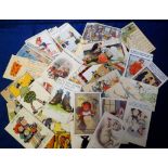 Postcards, Comic, a selection of approx. 55 comic cards. Artists inc. Lawson Wood, Lewin (Football),