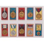 Cigarette cards, Smith's, Medals (Numbered, Smith Multibacked) (set, 50 cards) (mostly vg)