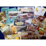 Postcards, a mixed age collection of approx. 35 UK product advertising cards mostly related to